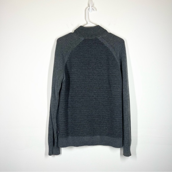Ted Baker Wool Blend Ribbed Full Zip Knit Sweater Size 3 or US Medium Men’s - Picture 2 of 15